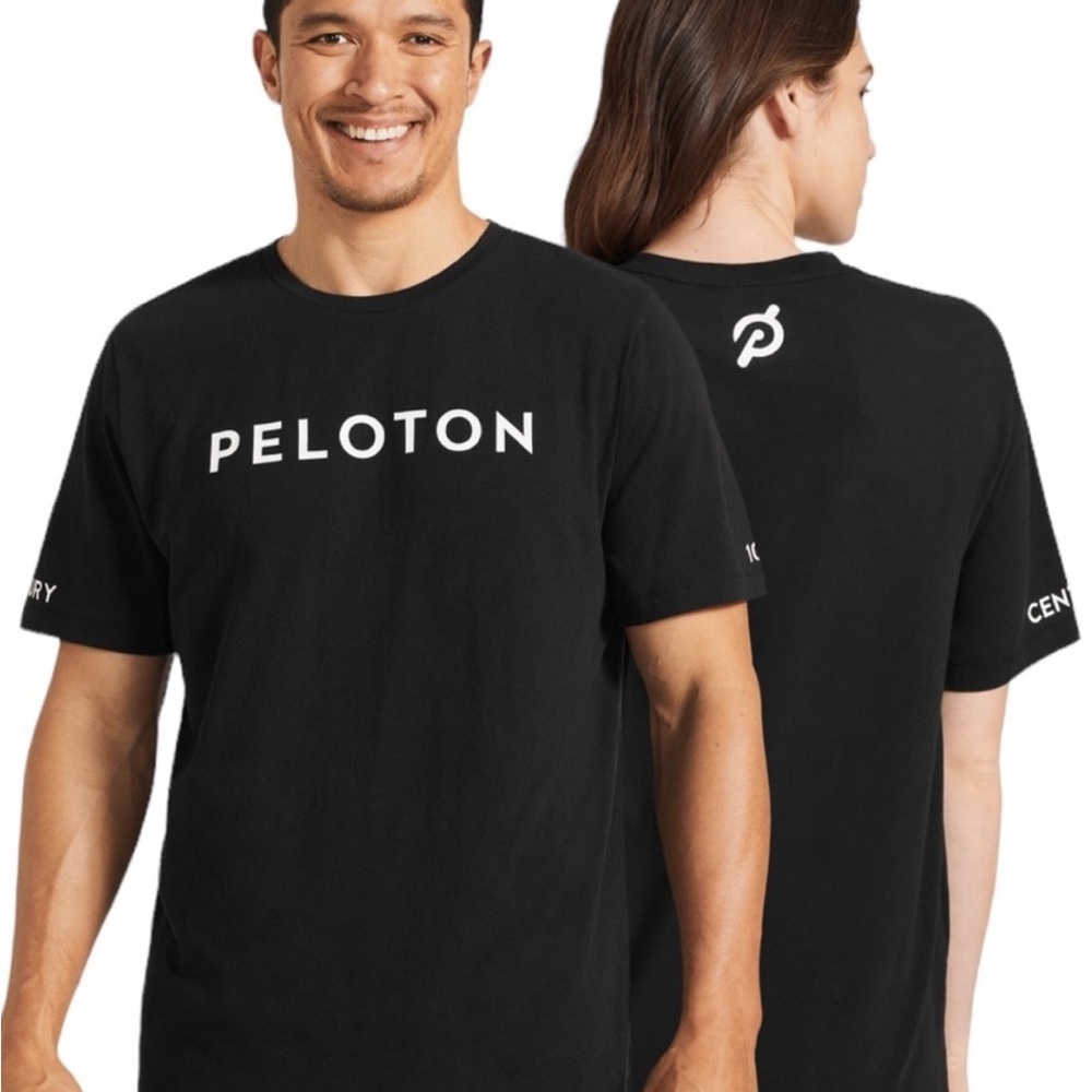 NEW Peloton Unisex Black Training T Shirt Stretch Moisture Wicking, Size S